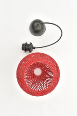 Balle Red Pendant Lamp Ball Chandelier Black Cable