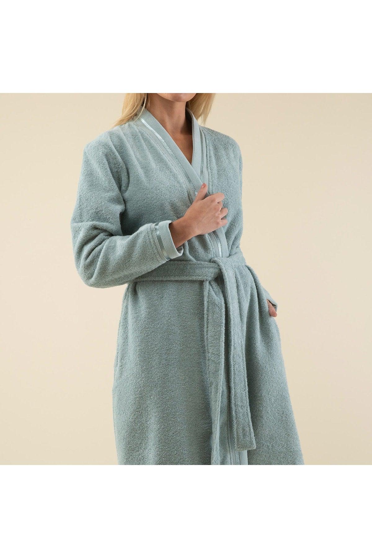 Chic Women Bathrobe Aqua - Swordslife