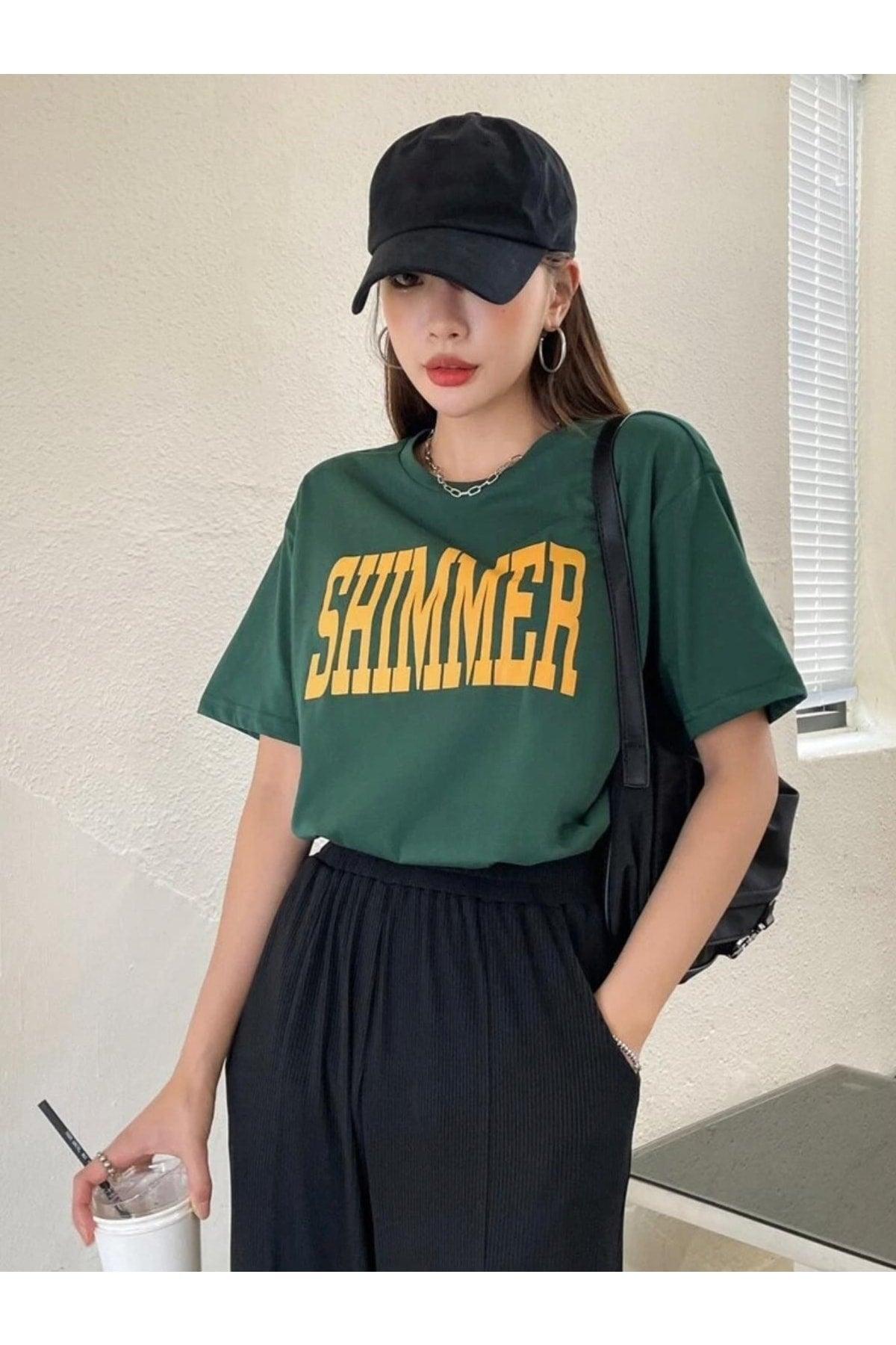 Women's Shimmer Printed Oversize T-shirt - Swordslife