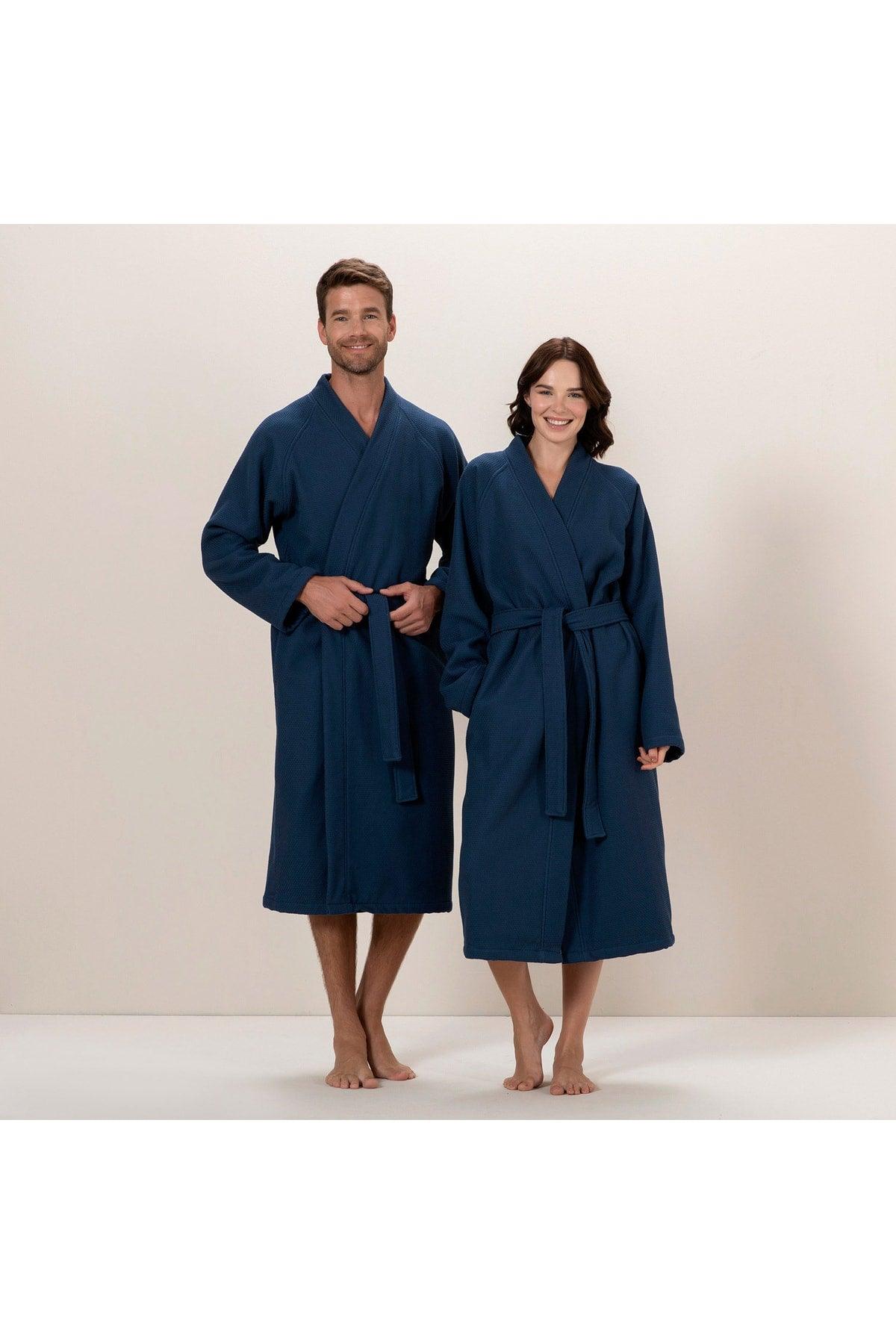 Sobeska Men's Bathrobe Marine Blue - Swordslife