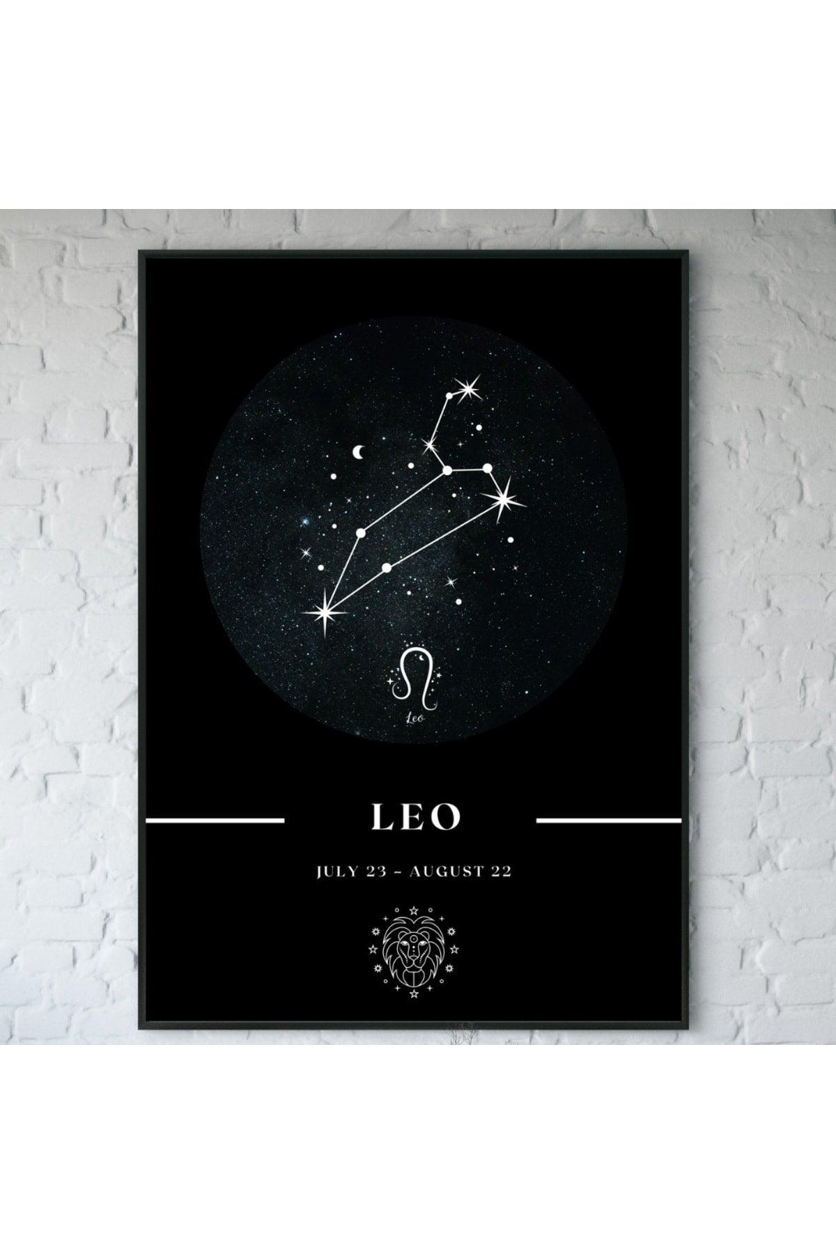 Leo Leo Zodiac Constellation Chart Astrology Horoscope Symbol 34x44cm - Swordslife