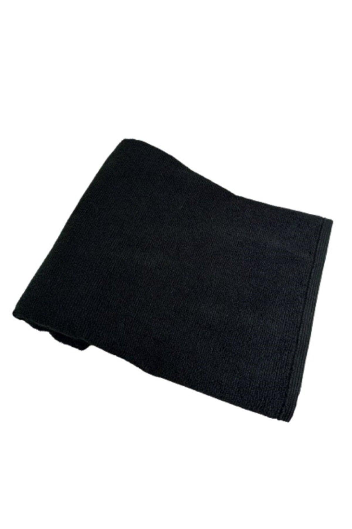 3 Pieces Black Microfiber Hand Face Hairdresser Sports Towel 50x90 Cm - Swordslife