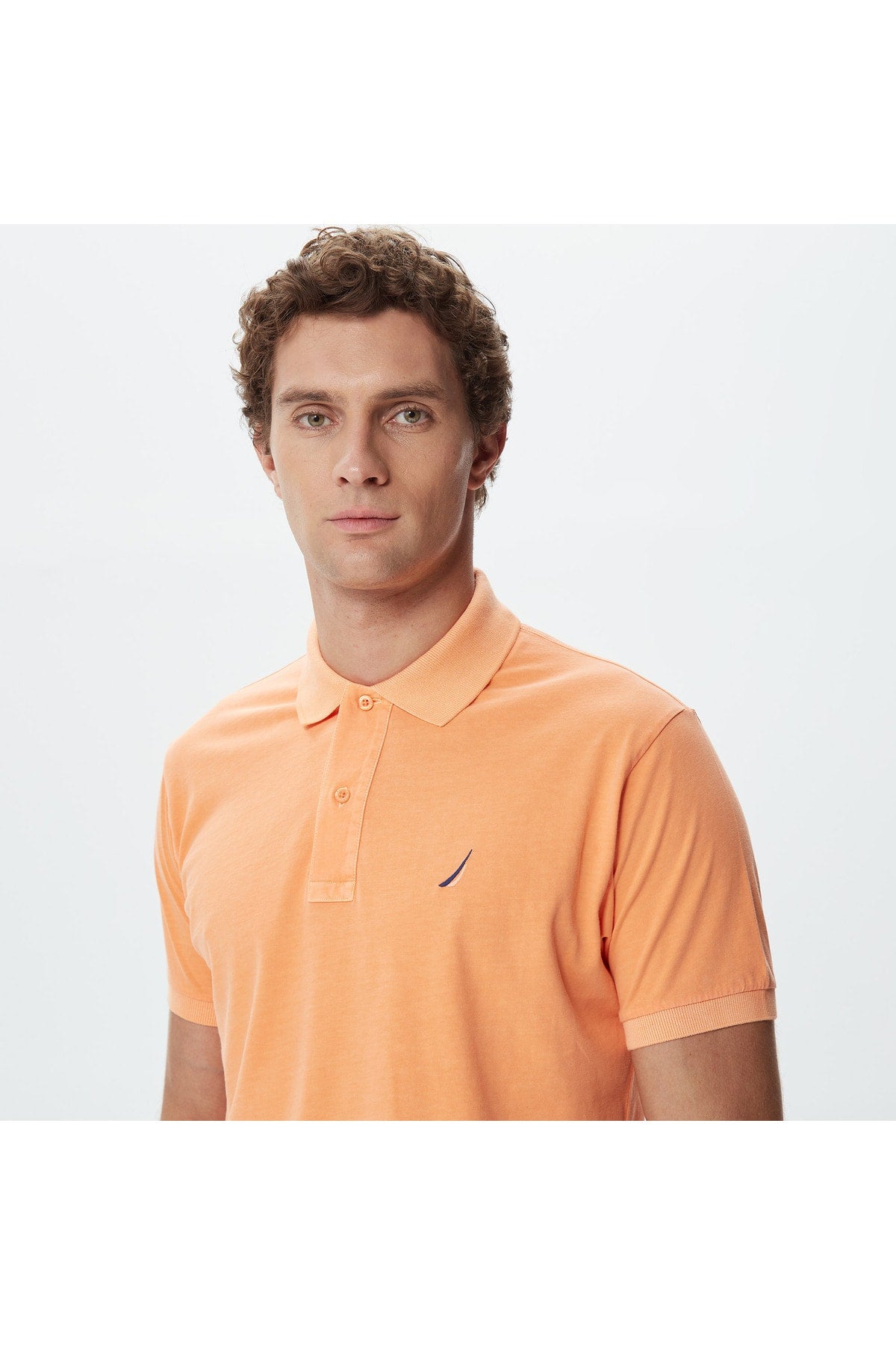 MEN'S ORANGE CLASSIC FIT SHORT SLEEVE POLO