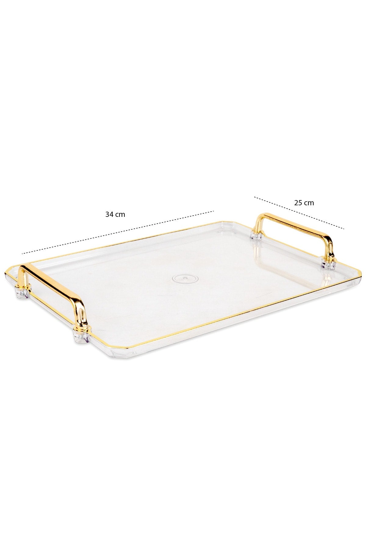 Transparent Tray Presentation Decorative Home Tableware Kitchen Tea Coffee Tray