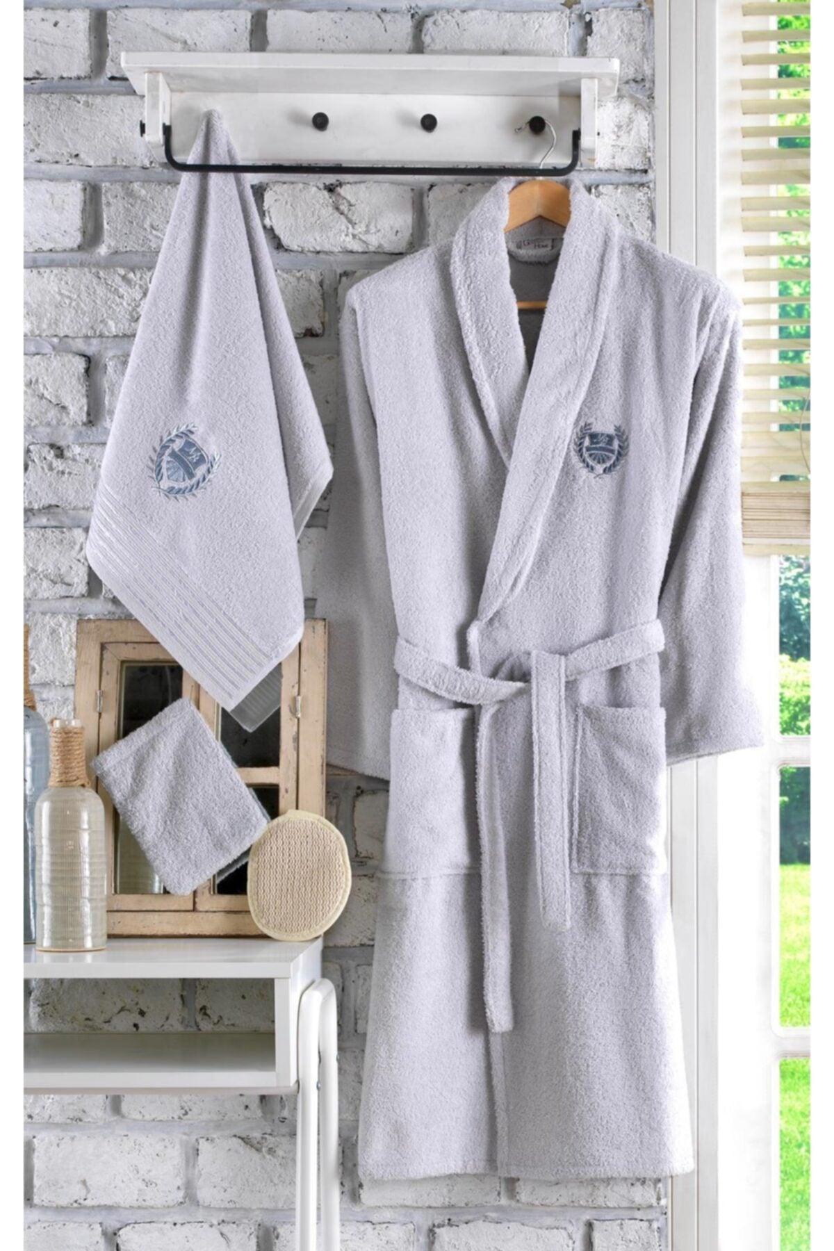 İnci 10 Pieces Dowry Lace Embroidered Bathrobe Set | Bathrobe Set | Dowry set - Swordslife