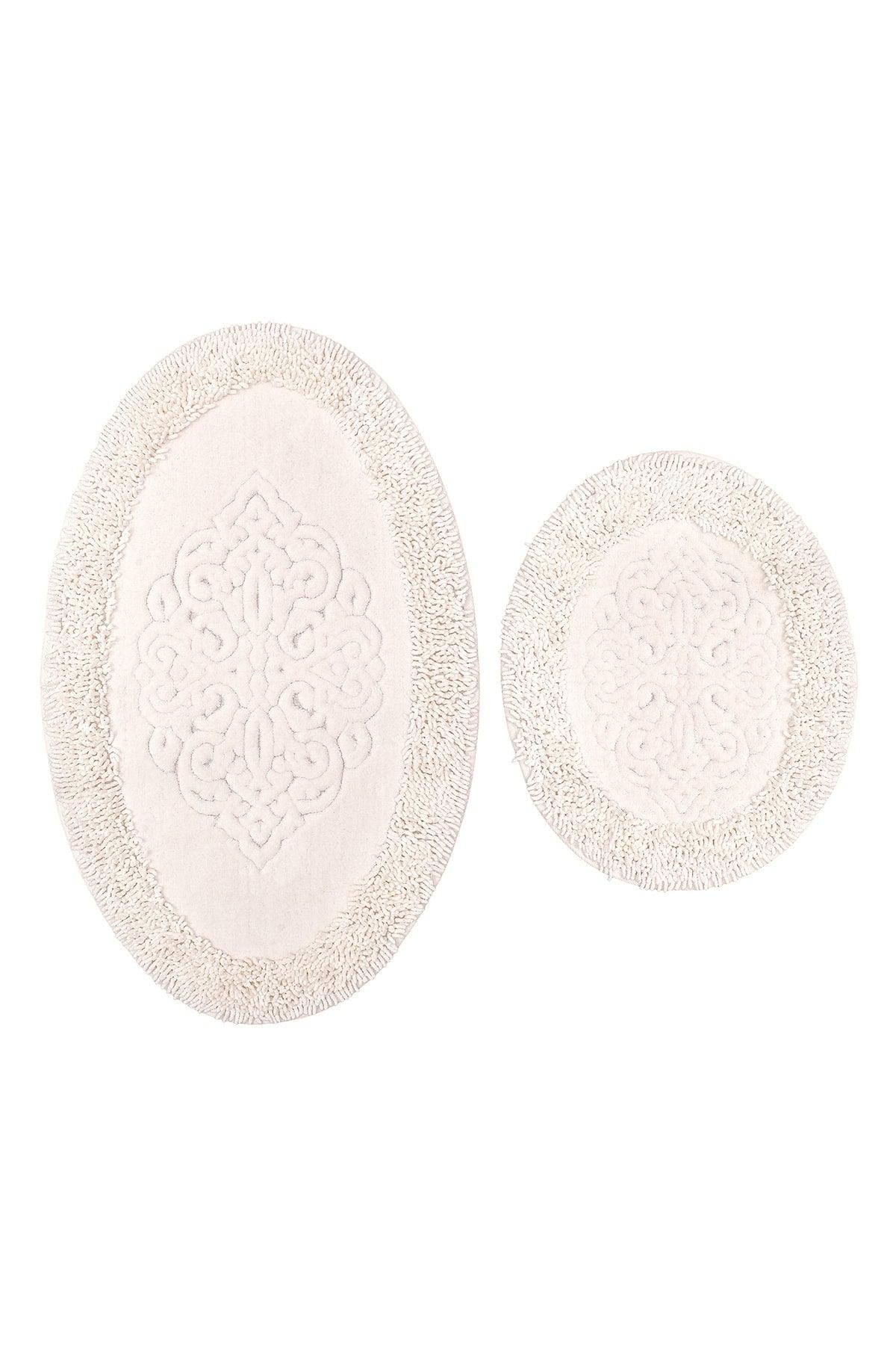 Cotton Pasta Oval 2 Piece Toilet Set Cream - Swordslife