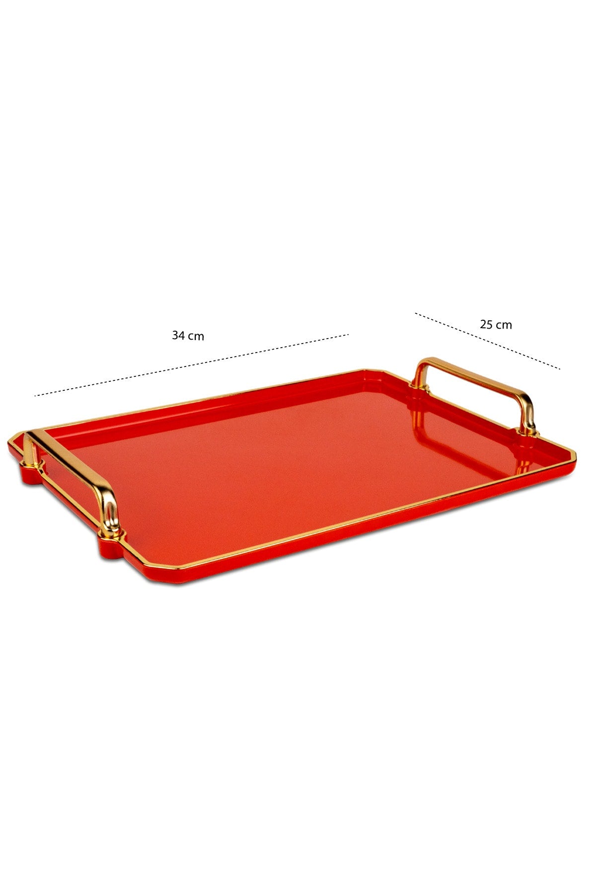 Orange Tray Presentation Decorative Home Tableware Kitchen Tea Coffee Tray