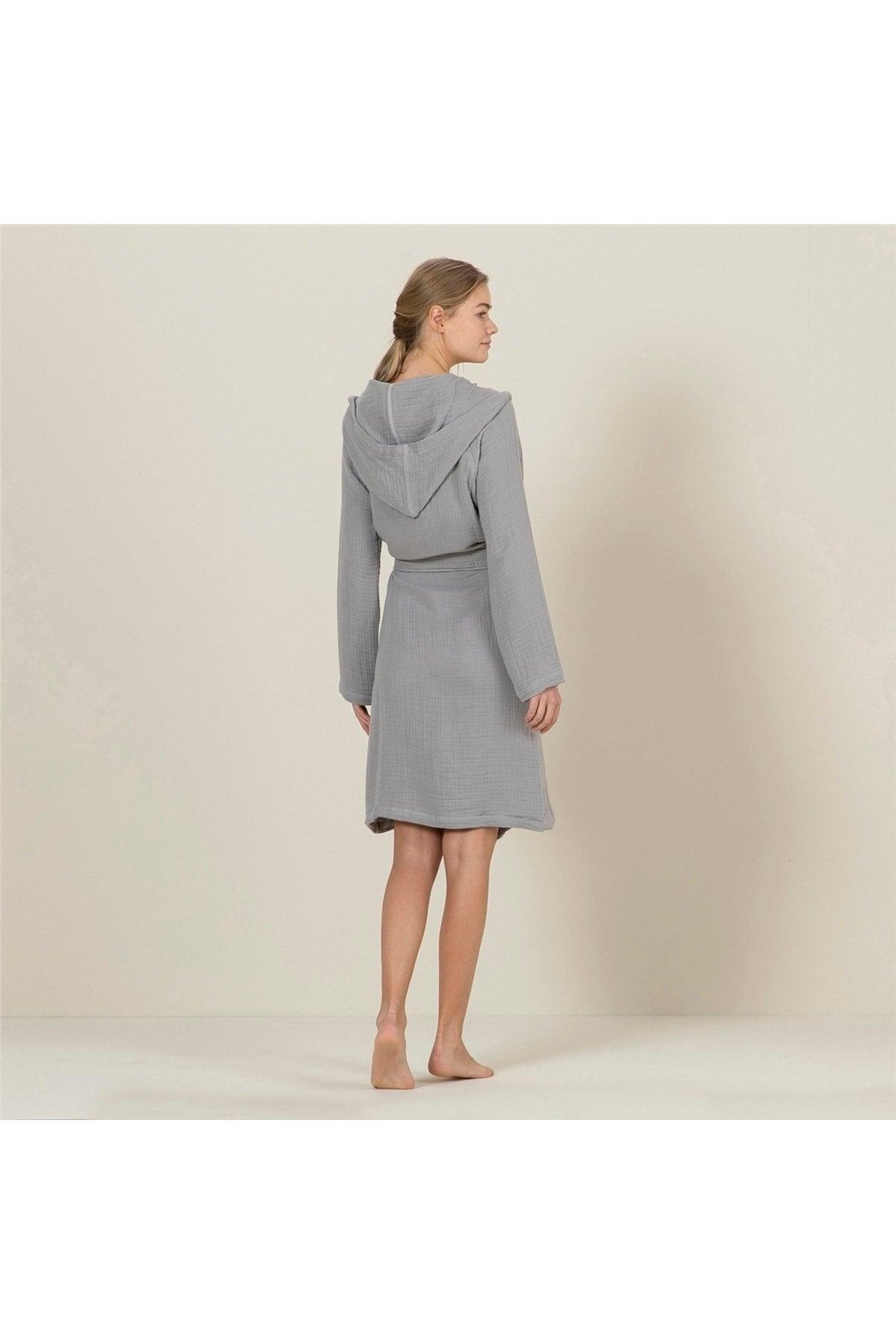 Armin Unisex Bathrobe Warm Gray - Swordslife