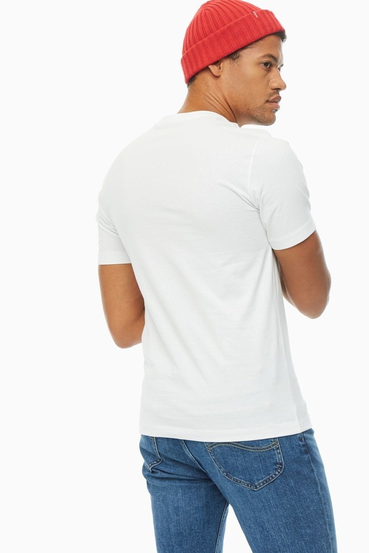 Calvin Klein Jeans. Taped Through Logo Crew Neck T-shirt