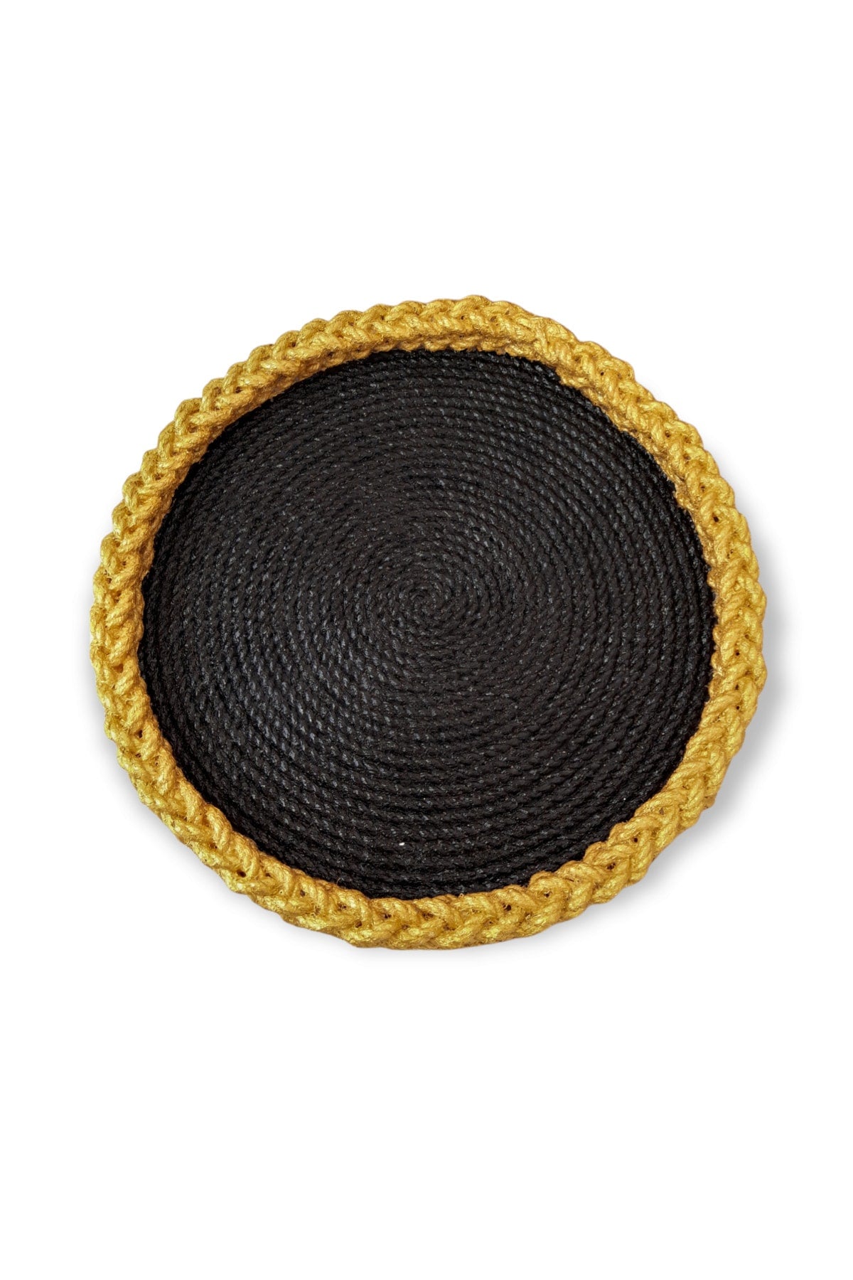 Presentation Tray Decorative Jute Wire Mesh Tray