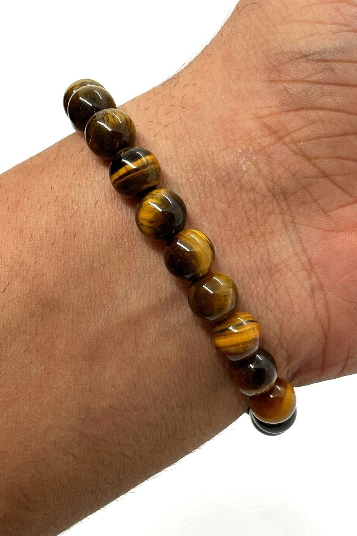 Natural Stone - Tiger Eye Bracelet - Courage - Confidence - Power - Happiness - Unisex