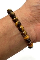 Natural Stone - Tiger Eye Bracelet - Courage - Confidence - Power - Happiness - Unisex