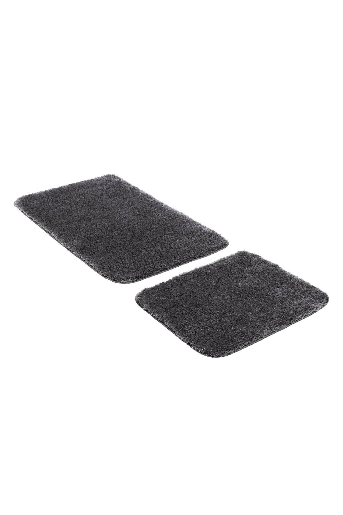 Segura Plush Anthracite Anti-Slip Floor Bath Mat - Swordslife