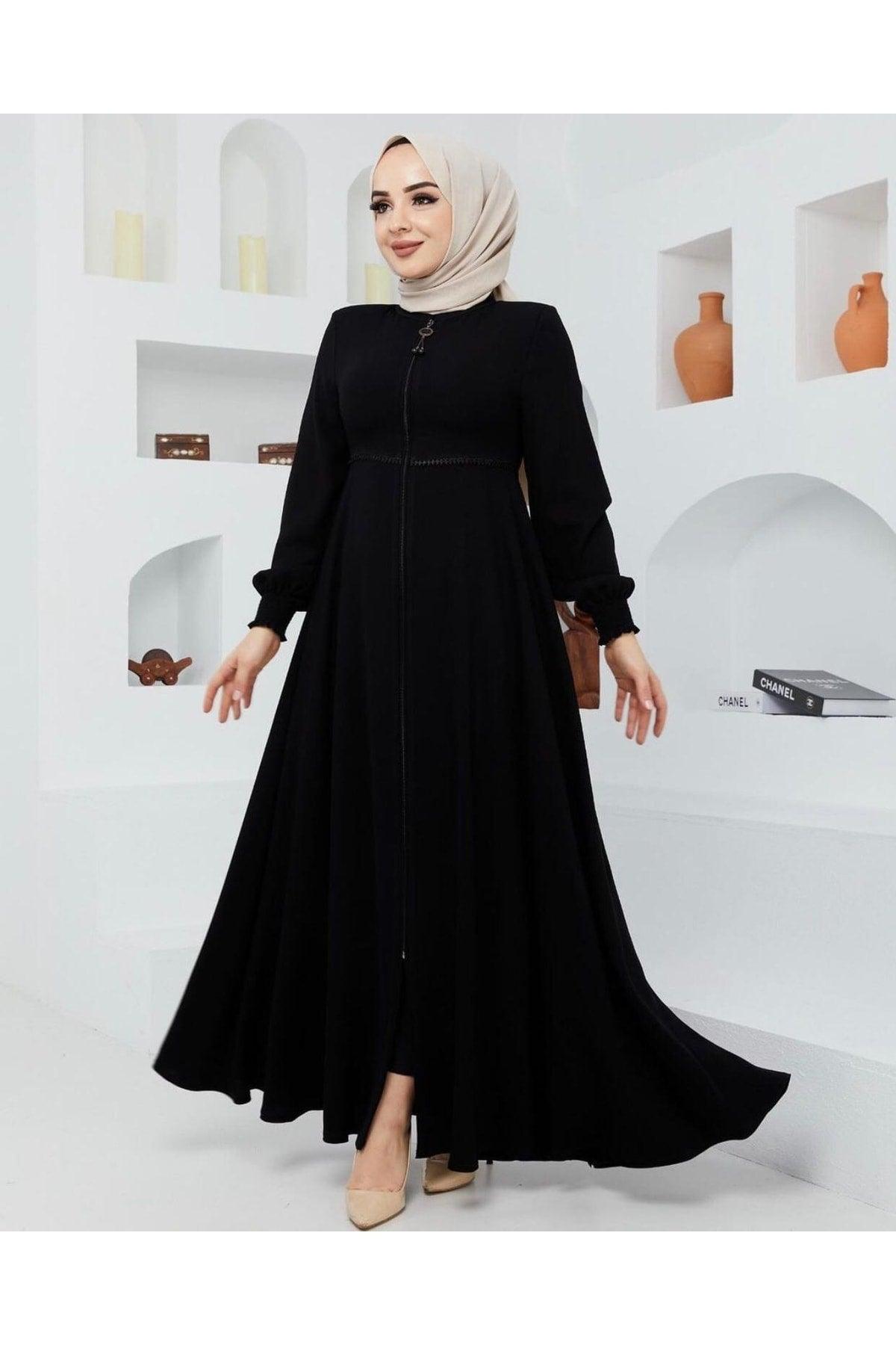 Waist Detailed Mevlana Abaya Summer Aerobin - Swordslife