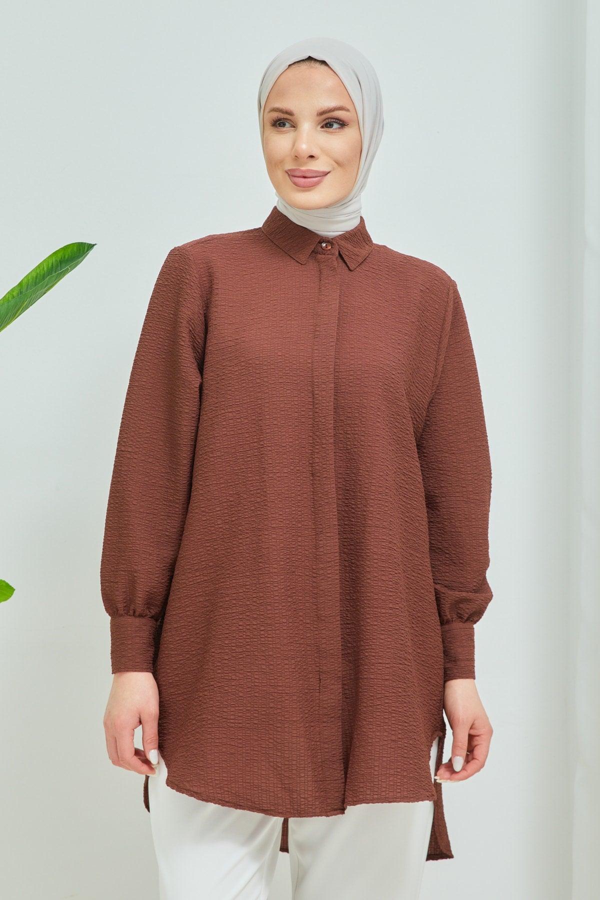 Women's Hijab Oversize See-through Shirt - Swordslife