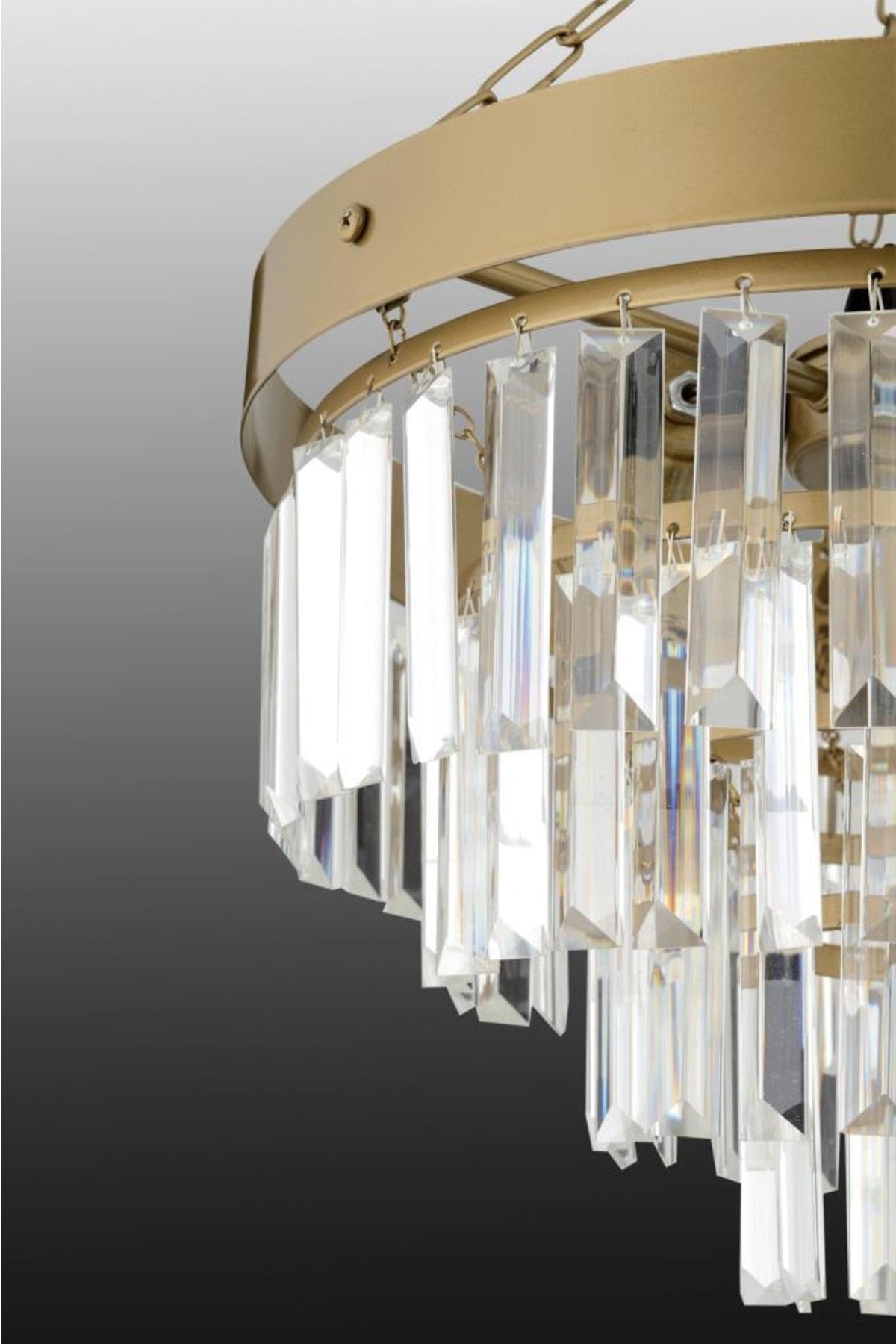 Linda 40' Antique Luxury Crystal Stone Chandelier