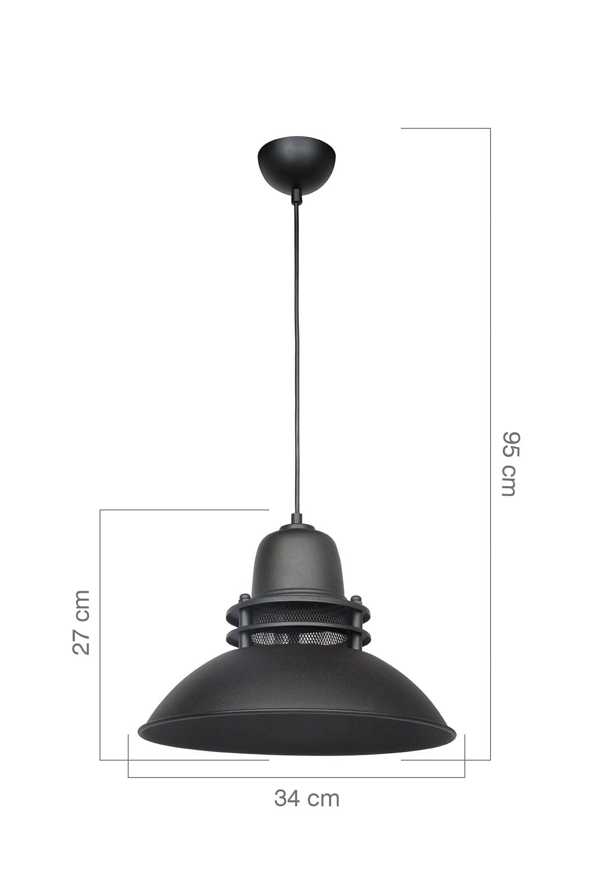 Tales Single Pendant Lamp - Black