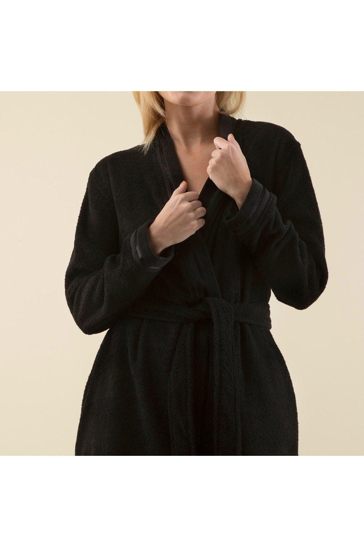 Chic Women's Bathrobe Black - Swordslife