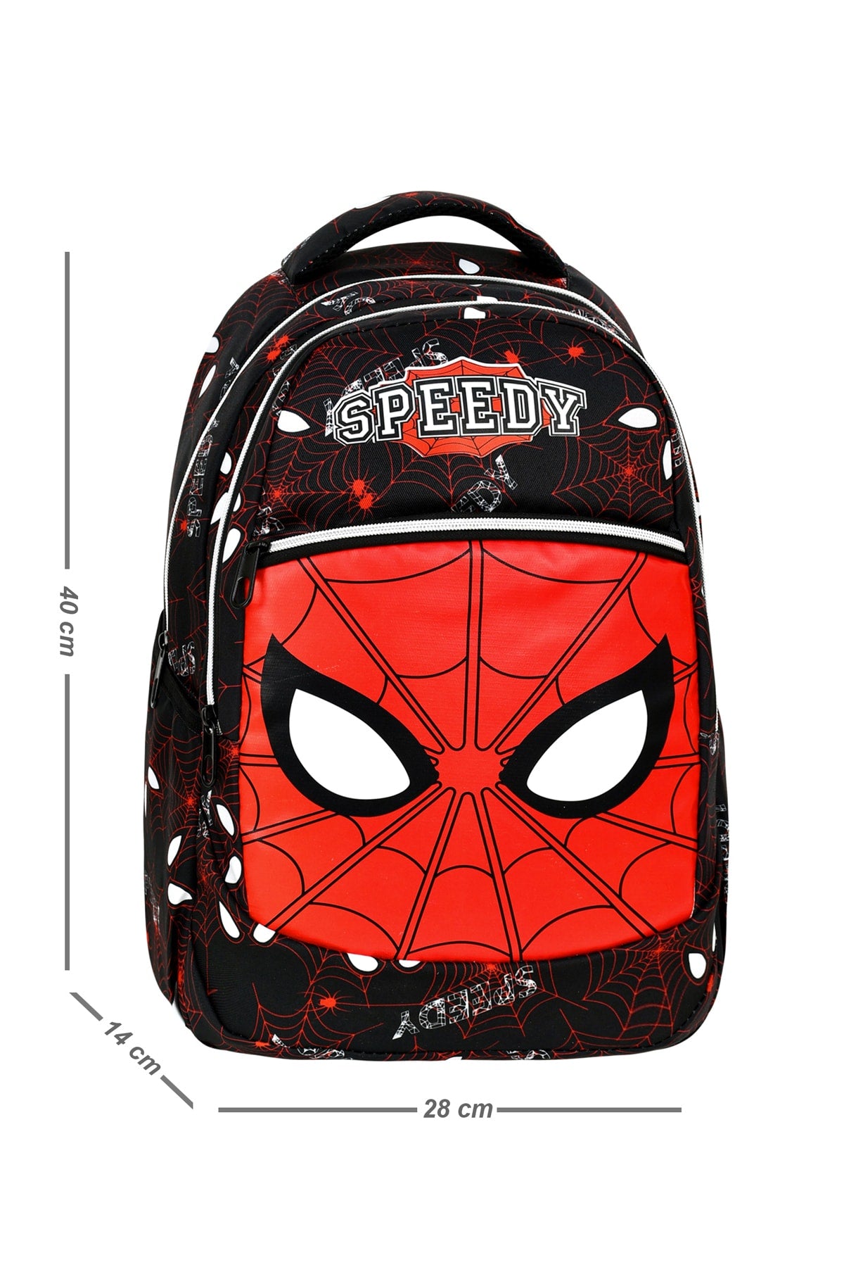 3-pack Primary School Spider-Man Patterned School Bag for Boys with Food and Pencil Holder