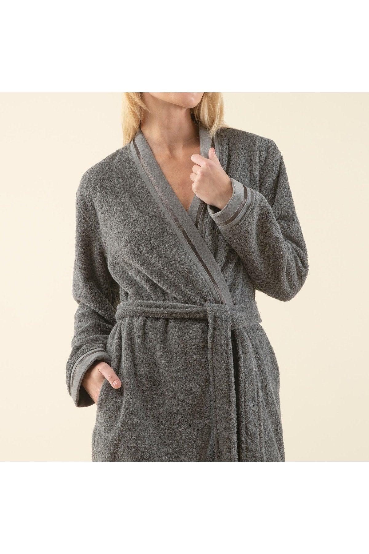 Chic Women's Bathrobe Anthracite - Swordslife