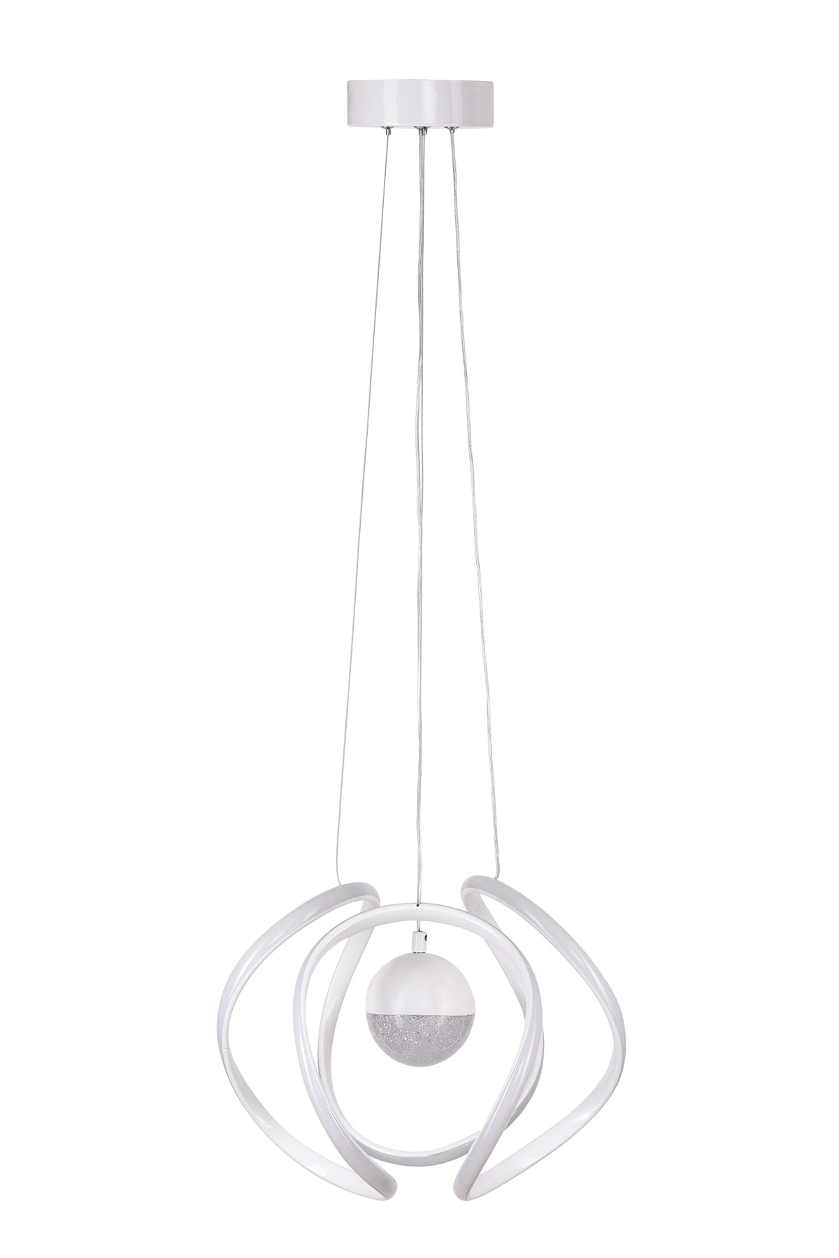 Bretzel Led Chandelier White