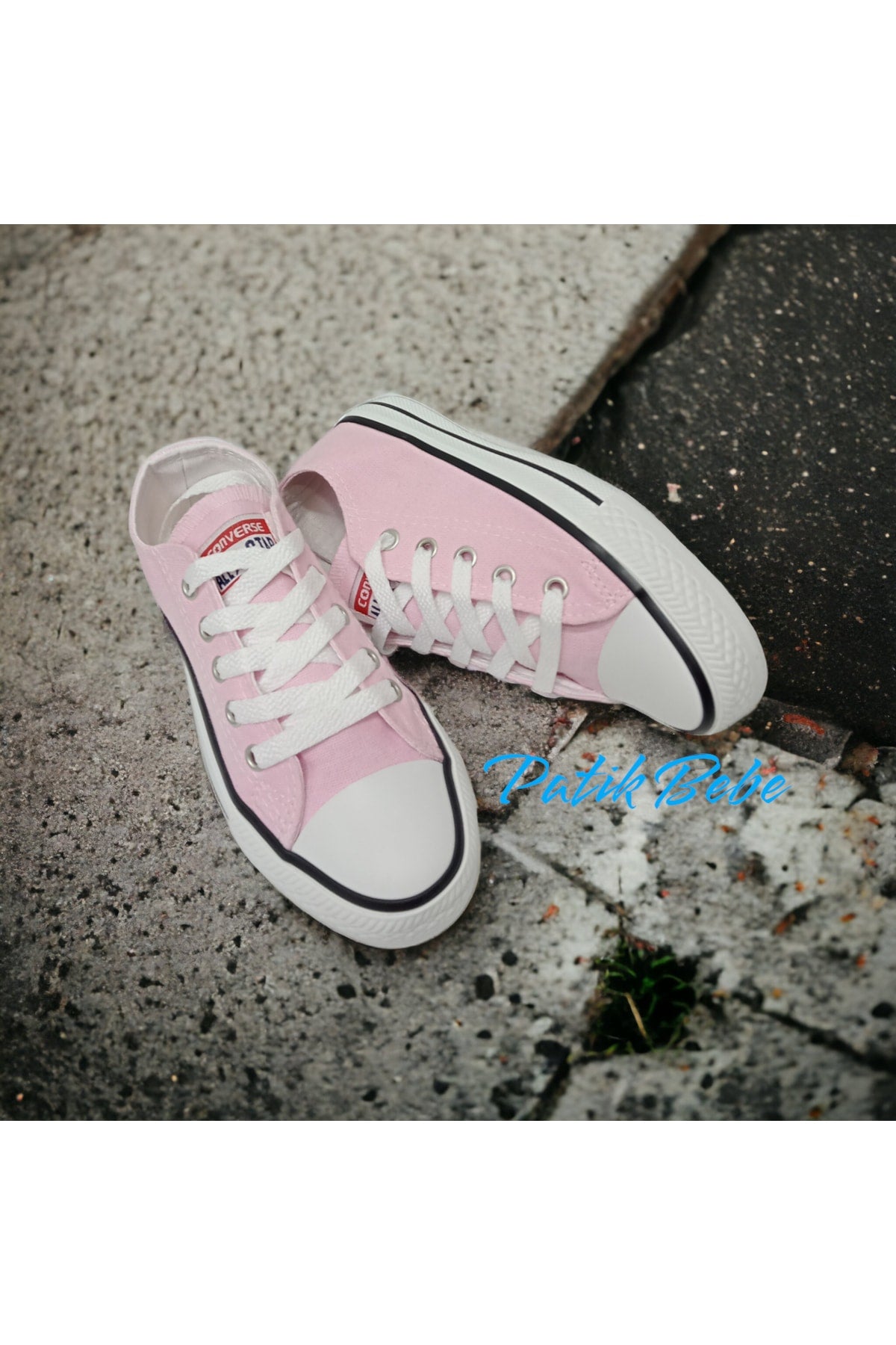 Pink Short Linen Convers Shoes