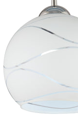 Suyolu Single Pendant Lamp-chrome-blown Glass