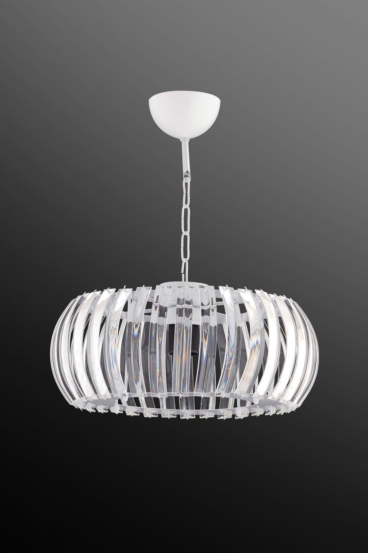 Venus White 25 Cm Plumbing Crystal Stone Chandelier