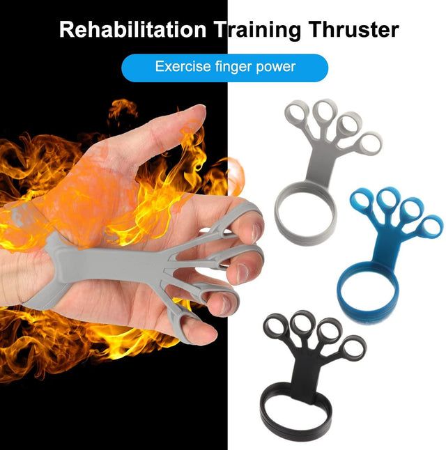 Silicone Grip Device Finger Exercise Stretcher Arthritis Hand Grip Trainer Strengthen Rehabilitation Training To Relieve Pain - Swordslife