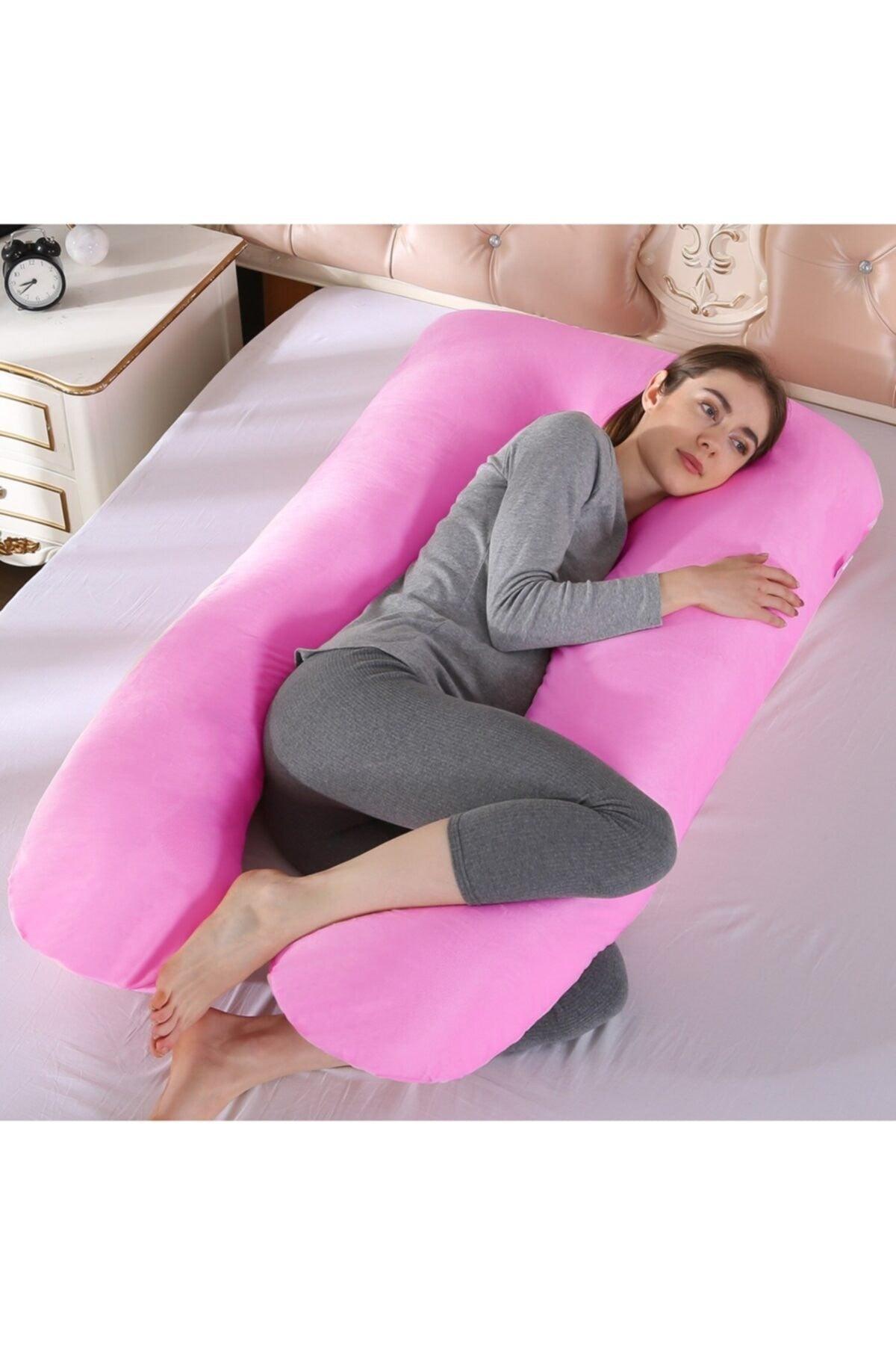 Maternity Pillow with 5 Different Region Support Lined Bag Width:80 Length:130 Cm - Swordslife