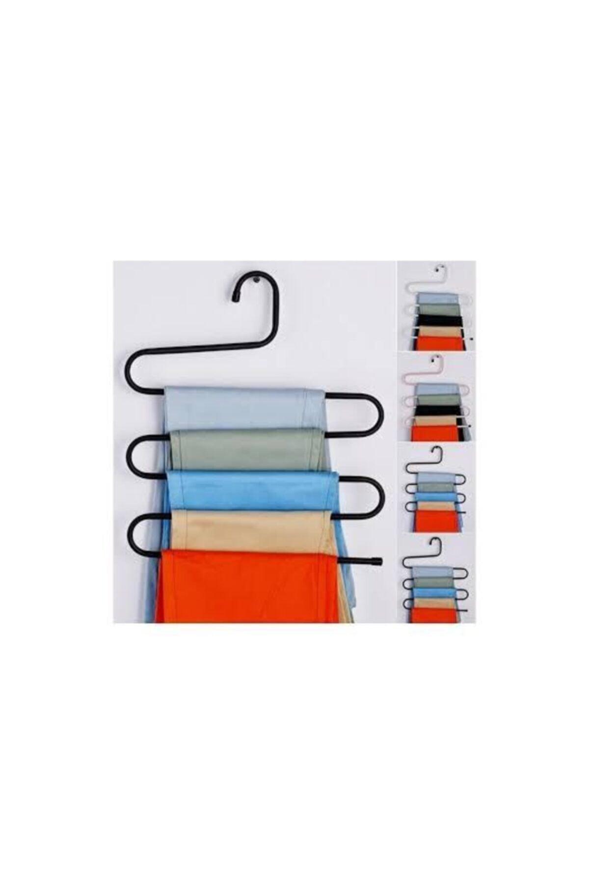 5 Tiers Trousers Scarf Foulard Tie Accessory Hanger In Wardrobe Organizer - Swordslife