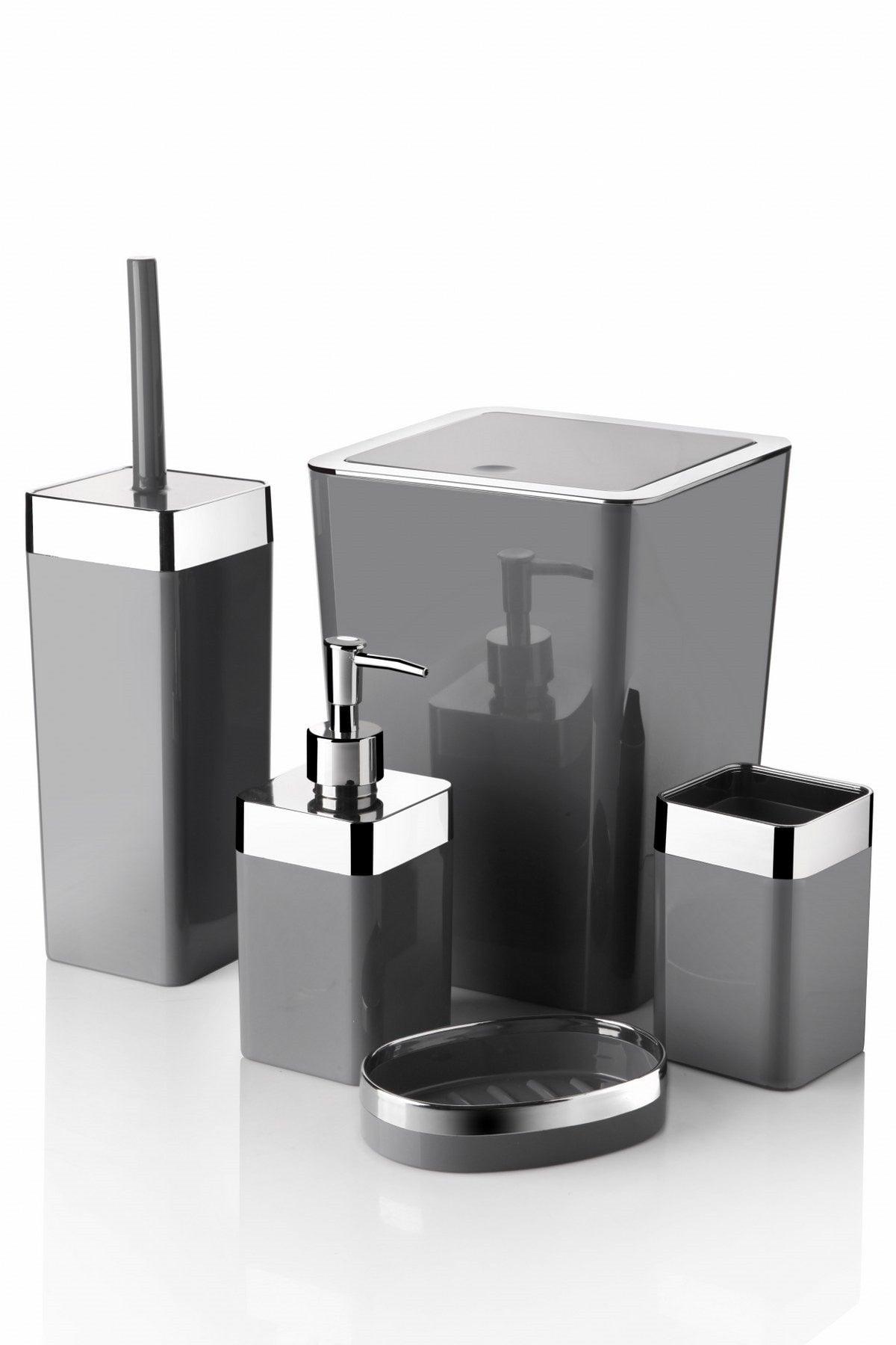 5 Piece Acrylic Metallized Coated Luxury Bathroom