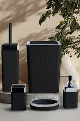 5 Piece Bath Set Black