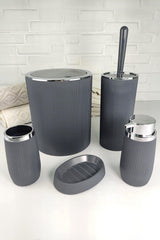 5 Piece Wicked Bath Set Anthracite 478-1 -