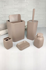 5-Piece Corded Bath Set Brown 501 - Oky-1170 - Swordslife