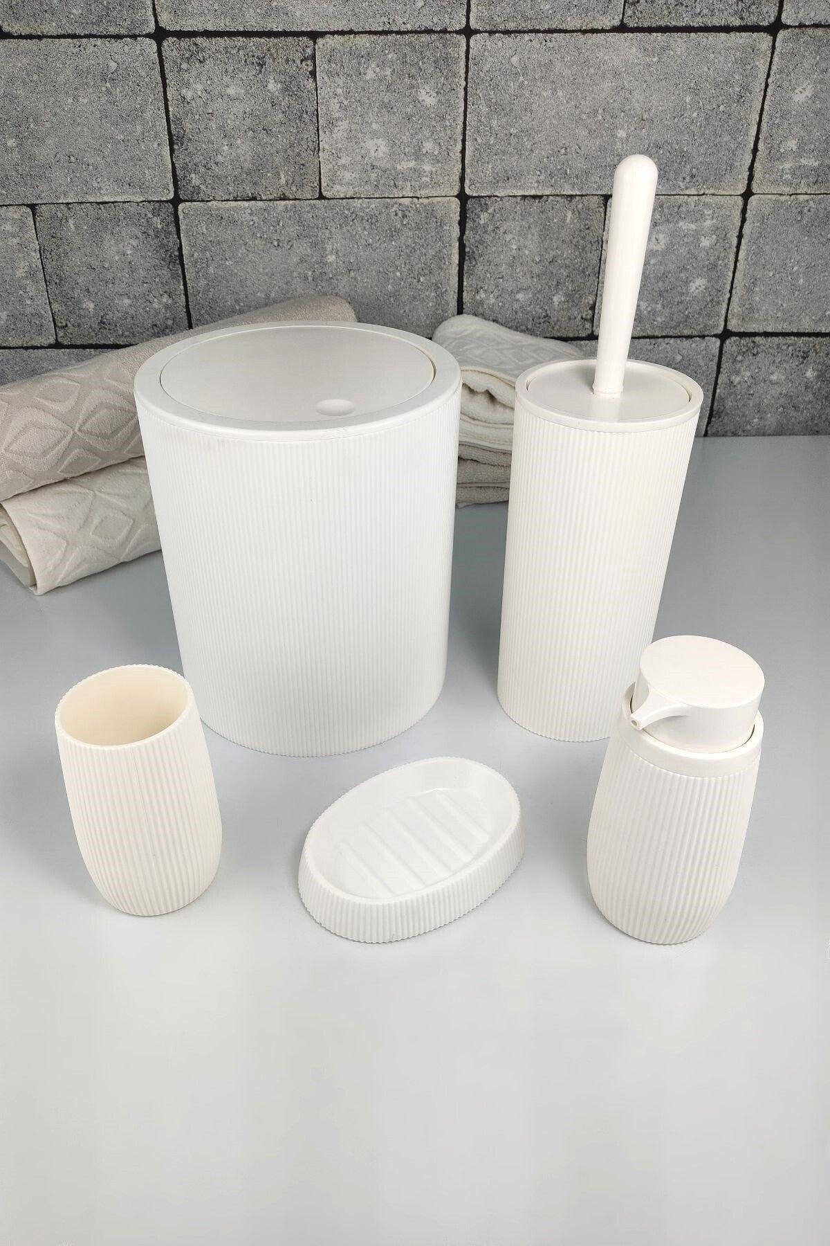 5 Piece Wicked Bathroom Set White 478 - Oky-1150 - Swordslife