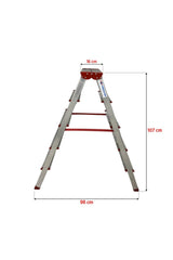 5 Stufen Aluminum-Doppelausstiegsleiter