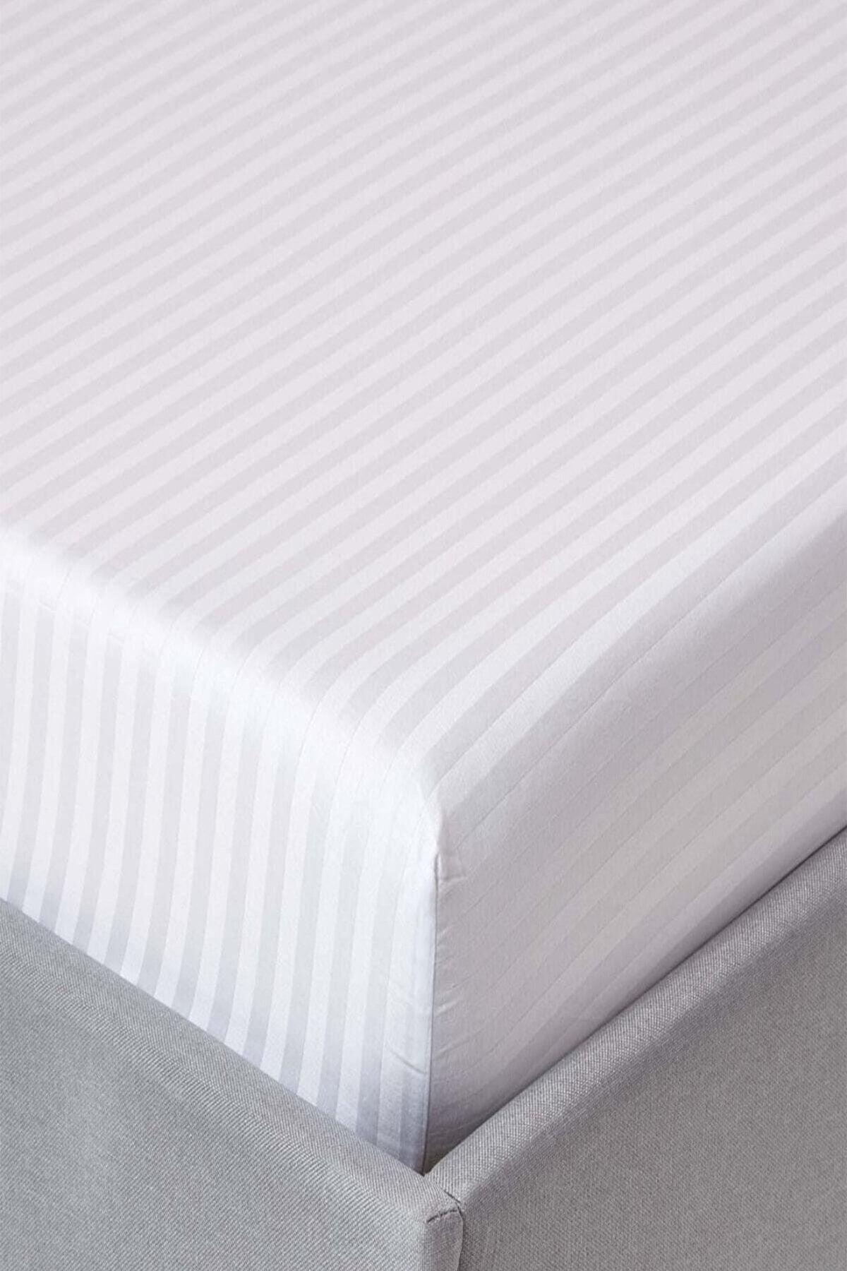 5 Star Luxury Hotel Type Elastic Striped Cotton Satin Duvet Cover Set 160x200eb Fitted - Swordslife