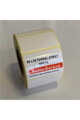 50x25 Thermal Label | Barcode Label |