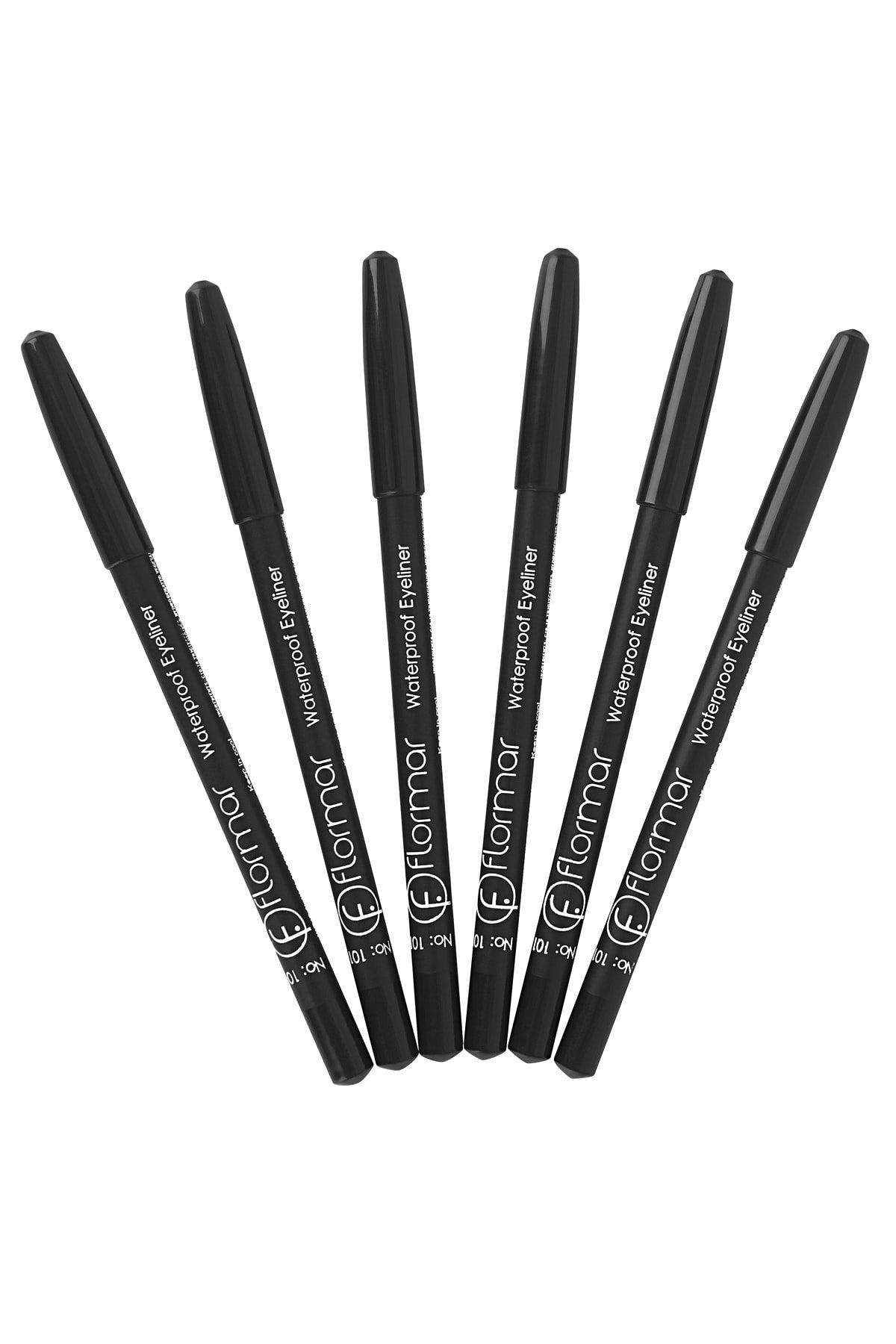 6 Pcs Black Eye Pencil