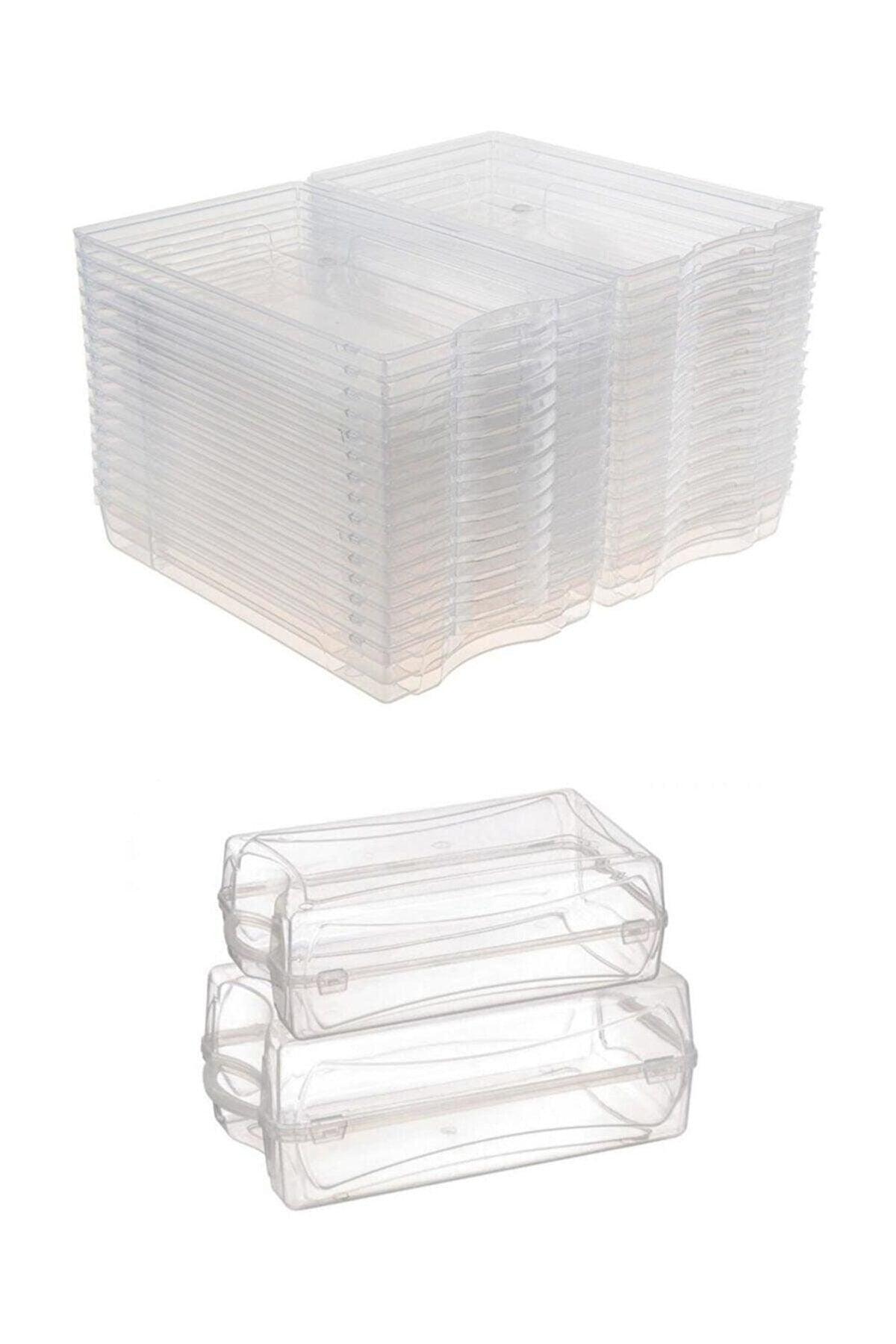 6 Pcs Double Shoe Ramp 6 Pcs Transparent Women's Shoe Box Shoe Organizer - Swordslife