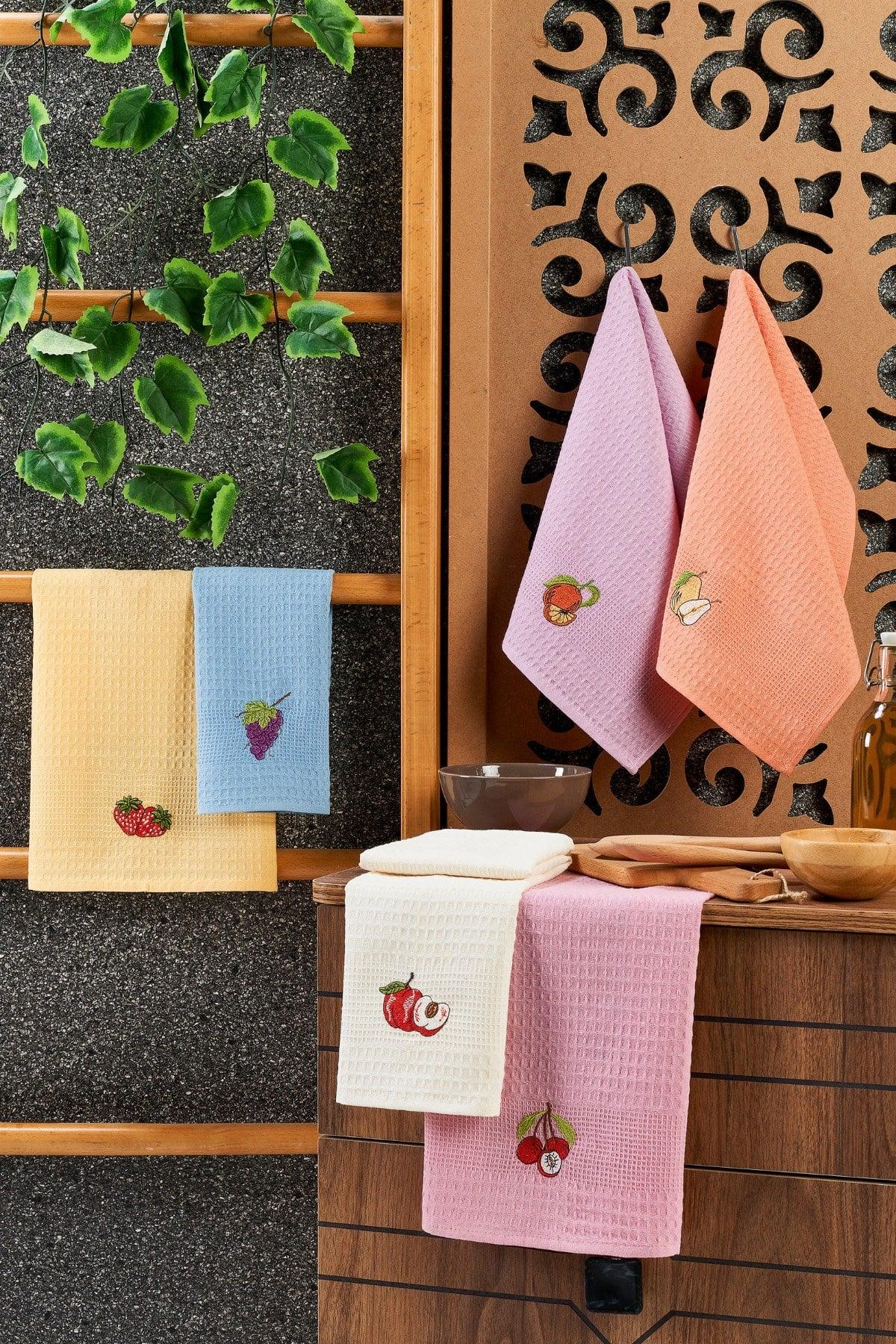 6 Pcs Kitchen Towel Fruit Set 40x60