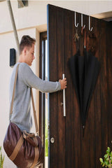 6 Pcs Metal Black Multi-Purpose Hanger Behind Door -m3 - Swordslife