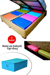 6 Pieces - Base And Sofa Bed Type Storage Bag 64 X 45 X