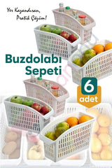 6 Pcs Gondola Refrigerator Organizer Vegetables