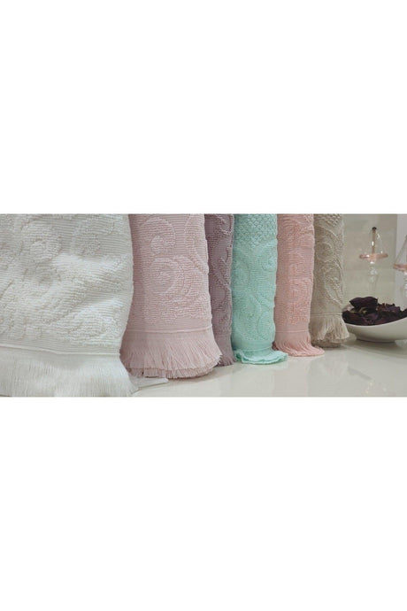 Set of 6 Jacquard Fringed Towel 50*90 100% Cotton - Swordslife