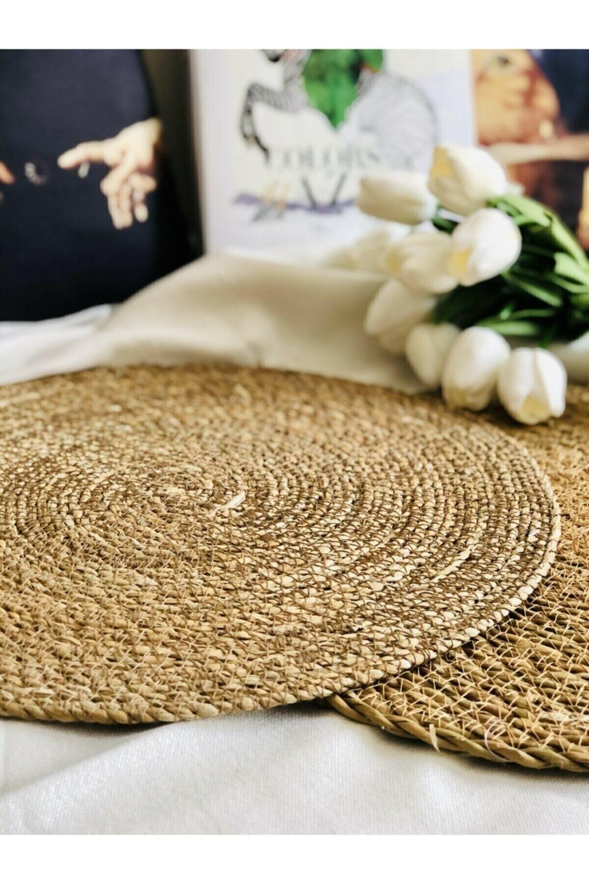 6 Straw Bottoms Knitted Placemats Plate Pan Pot Base Bamboo Tableware Service Presentation Fireproof - Swordslife