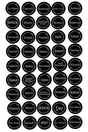 60 Kinds of Kitchen Jar Spice Sticker