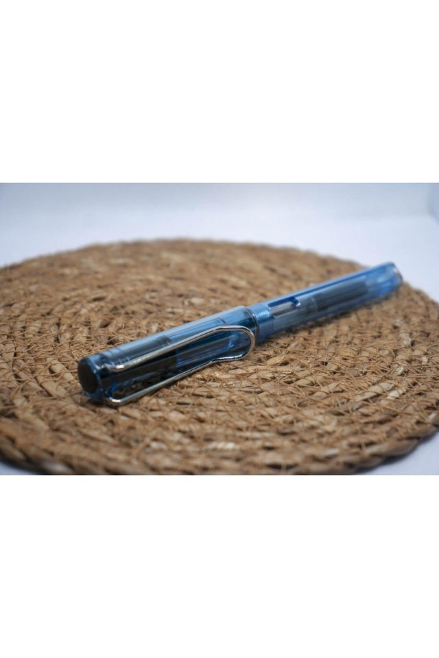 619 Transparent Blue Fountain Pen Ef 0.38 Mm Cartridge