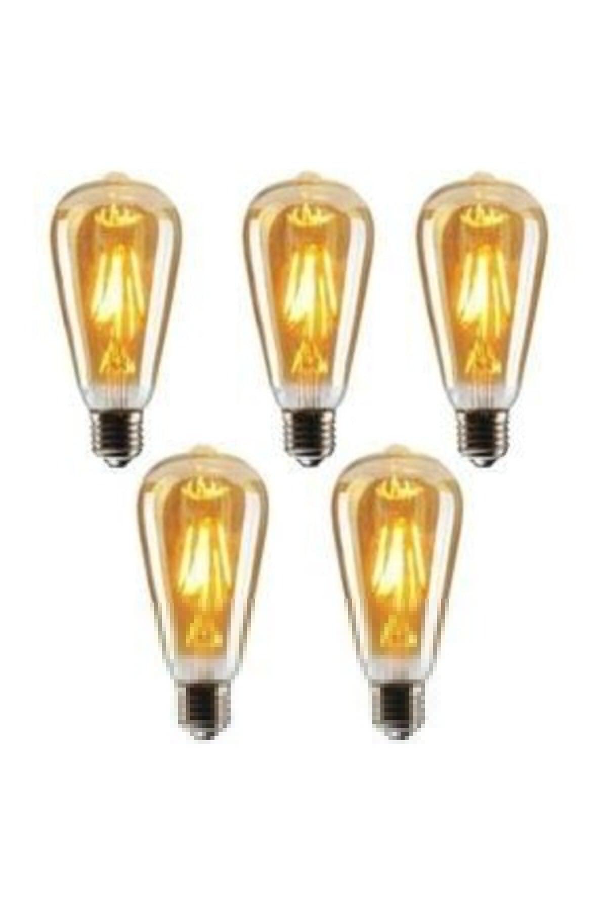 6w Amber Color Rustic Led Bulb CT-4284 5 Pcs